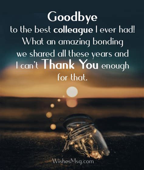 I can’t thank you enough for the wonderful things I’ve learned from every one of you while working in this organization. . Goodbye message leaving company to colleagues
